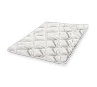 The white stone sobrecolchón refrescante con elásticos 160x190 | corrector de colchón con tecnología cooler y propiedades ortopédicas | altura 4 cm | tejido transpirable y antibacteriano