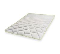 The white stone sobrecolchón refrescante con elásticos 80x190 | corrector de colchón con tecnología cooler y propiedades ortopédicas | altura 4 cm | tejido transpirable y antibacteriano