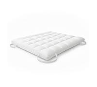 The white stone topper 90x200 cm con relleno de guata de 1000 g/m² | cubrecolchón extra confort con cámara de aire transpirable integrada