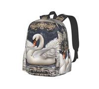 The White Swan Lowers Its Head. Mochila ligera para viajes, senderismo, viajes diarios, negocios, mochila rosa para laptop para hombres y mujeres