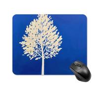 The White Tree - Alfombrilla de mouse cuadrada para computadora portátil con base de goma antideslizante, 20 x 25 cm, ultrafina para computadora portátil, oficina, computadora