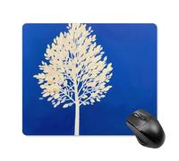 The White Tree - Alfombrilla de mouse cuadrada portátil con base de goma antideslizante, 18 x 22 cm, ultrafina, para juegos, computadora, laptop, oficina, accesorios de escritorio