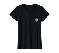 The WhiteCross Diamond Camiseta gráfica económica, Mujer, Negro, L