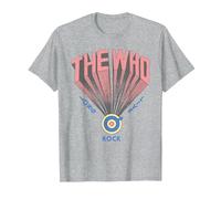 The Who Official Long Live Rock Retro Camiseta, Hombre, Gris Jaspeado, L