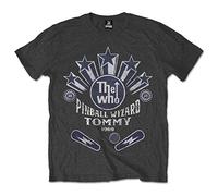 The Who Pinball Wizard Flippers Camiseta, Gris (Grey Grey), Medium para Hombre