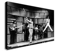 The Who Rock Band - Lienzo decorativo enmarcado para pared, varios tamaños (A4 30,5 x 20,3 cm)