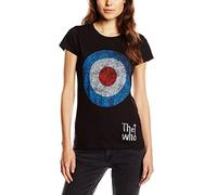 The Who Target Classic Camiseta, Negro (Black Black), 42 (Talla del Fabricante: Large) para Mujer
