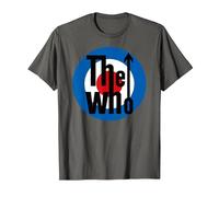 The Who Target Classic Rock Music Band Camiseta, Hombre, Asfalto, 5XL
