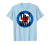 The Who Target Classic Rock Music Band Camiseta, Hombre, Azul Bebé, L