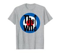 The Who Target Classic Rock Music Band Camiseta, Hombre, Gris Jaspeado, XL