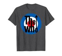 The Who Target Classic Rock Music Band Camiseta, Hombre, Jaspeado Oscuro, 3XL