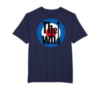 The Who Target Classic Rock Music Band Camiseta, Hombre Tallas Grandes, Azul Marino, 5X Alto