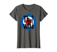 The Who Target Classic Rock Music Band Camiseta, Mujer, Asfalto, M