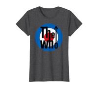 The Who Target Classic Rock Music Band Camiseta, Mujer, Jaspeado Oscuro, 3XL