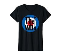 The Who Target Classic Rock Music Band Camiseta, Mujer, Negro, S