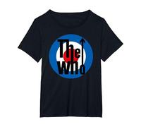 The Who Target Classic Rock Music Band Camiseta, Mujer Tallas Grandes, Negro, 5XL Grande