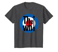The Who Target Classic Rock Music Band Camiseta, Niños, Jaspeado Oscuro, 4 años