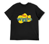The Wiggles Men's T-Shirt Unisex Black Cotton Print tee Shirts 3XL