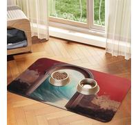 The Window Leading to The Sea - Tapete de alimentación para mascotas para perros y gatos, mantel de piel absorbente para cuenco de agua, impermeable, sin manchas, de secado rápido, antideslizante, 44