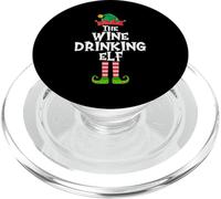 The Wine Drinking Elf, Divertida Navidad para Grupos Familiares PopSockets PopGrip para MagSafe