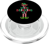 The Wine Drinking Elf, Divertida Navidad para Grupos Familiares PopSockets PopGrip para MagSafe