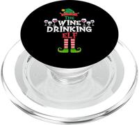 The Wine Drinking Elf, Divertida Navidad para Grupos Familiares PopSockets PopGrip para MagSafe