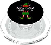 The Wine Drinking Elf, Divertida Navidad para Grupos Familiares PopSockets PopGrip para MagSafe