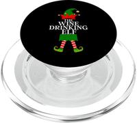 The Wine Drinking Elf, Divertida Navidad para Grupos Familiares PopSockets PopGrip para MagSafe