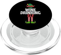 The Wine Drinking Elf, Divertida Navidad para Grupos Familiares PopSockets PopGrip para MagSafe