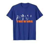 The Wire Crew Collage Graphic Apparel (PAPL14507) Camiseta, Hombre, Azul Real, XXL