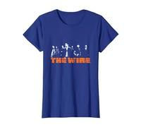 The Wire Crew Collage Graphic Apparel (PAPL14507) Camiseta, Mujer, Azul Real, 3XL