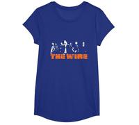 The Wire Crew Collage Graphic Apparel (PAPL14507) Camiseta, Niñas, Azul Real, M
