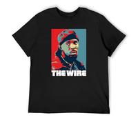 The Wire TV Show Men's T-Shirt Unisex Black Cotton Print tee Shirts M