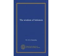 The wisdom of Solomon