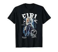 The Witcher Ciri Graffiti Camiseta, Hombre, Negro, 4XL