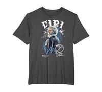 The Witcher Ciri Graffiti Camiseta, Hombre Tallas Grandes, Jaspeado Oscuro, 4X Alto