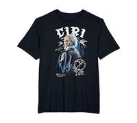 The Witcher Ciri Graffiti Camiseta, Hombre Tallas Grandes, Negro, 6X Alto