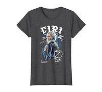 The Witcher Ciri Graffiti Camiseta, Mujer, Jaspeado Oscuro, XL