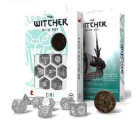 The Witcher Ciri Set De Dados RPG Poliédrico Misty White Por Q Workshop