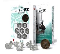 The Witcher Ciri Set De Dados RPG Poliédrico Misty White Por Q Workshop