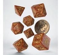 Q-Workshop 91392 Dice Set Vesemir - The Wise Witcher (7) Accesorios, Multicolor