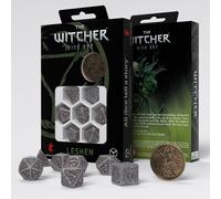 The Witcher Leshen Set De Dados 7 Poliedros RPG + Moneda Metal Q-Workshop