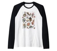 The Witcher Monster Tattoo Flash Oficialmente Autorizado Camiseta Manga Raglan