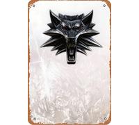 The Witcher - The CW - Póster de película retro de metal para pared del hogar, letrero de metal para pared, cueva, bar, club, letrero de estaño de metal de 8 x 12 pulgadas