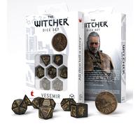 Q-Workshop 91391 Witcher Dice Set Vesemir - The Sword Master (7) Cardgame, Multicolor