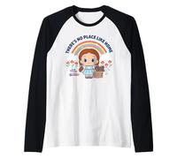 The Wizard of Oz Gokko Dorothy No Place Like Home Camiseta Manga Raglan