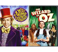 The Wizard of Oz & Willy Wonka & the Chocolate Factory Musical DVD Set / Classic Family Movie Bundle Double Feature