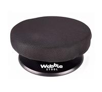 The Wobble Taburete autoequilibrante con rotación de 360 grados, promueve una postura saludable para aliviar el dolor de espalda y cuello, cojín de asiento ligero portátil con base giratoria (negro)