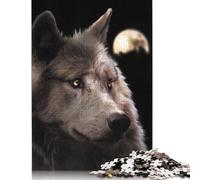 The Wolf and The Moon Puzzles - Puzzle de 1000 piezas, juego educativo, juguete desafiante imposible, para adultos y niños, 500 unidades (52 x 38 cm)