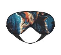 The Wolf Under The Moon - Antifaz para dormir con correa ajustable, cómoda cubierta de ojos para viajes, yoga, siestas, dormir y relajarse
